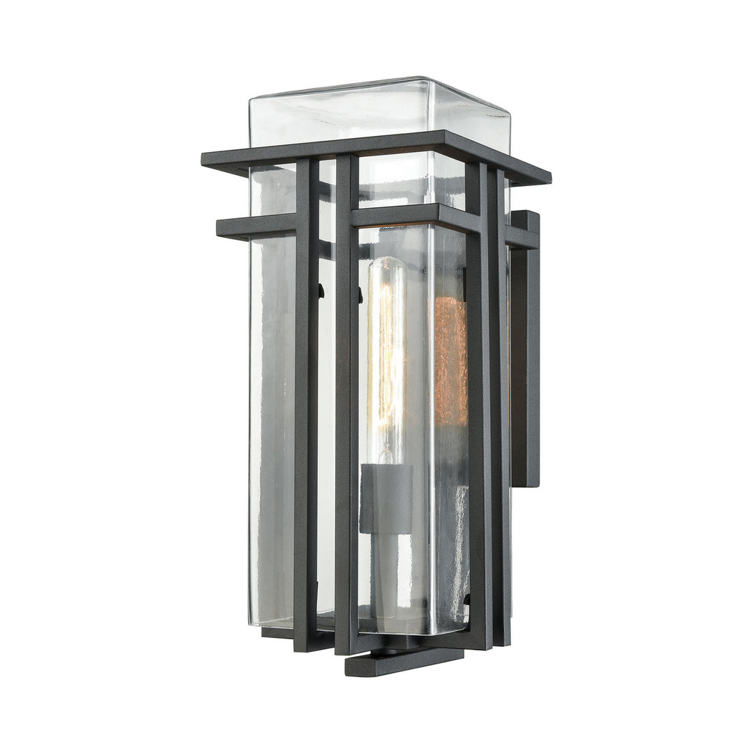 Elk Lighting 45187/1 Modern Croftwell Outdoor Textured Matte Black