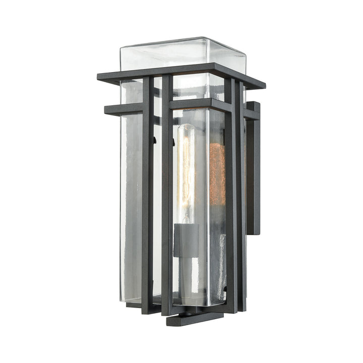 Elk Lighting 45187/1 Modern Croftwell Outdoor Textured Matte Black