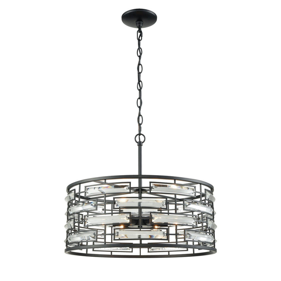 Elk Lineo 46194/6 Chandelier Light - Matte Black