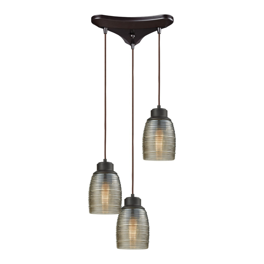 Elk Muncie 46216/3 Pendant Light - Oil Rubbed Bronze