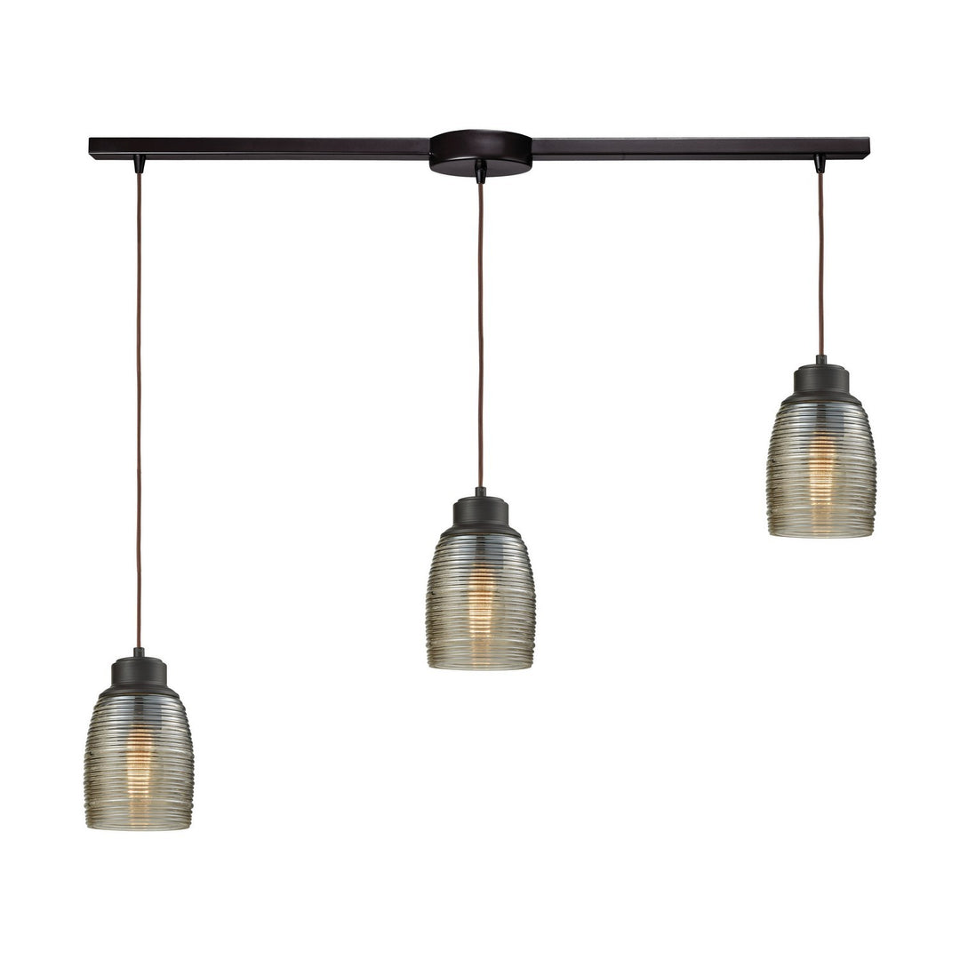 Elk Muncie 46216/3L Pendant Light - Oil Rubbed Bronze