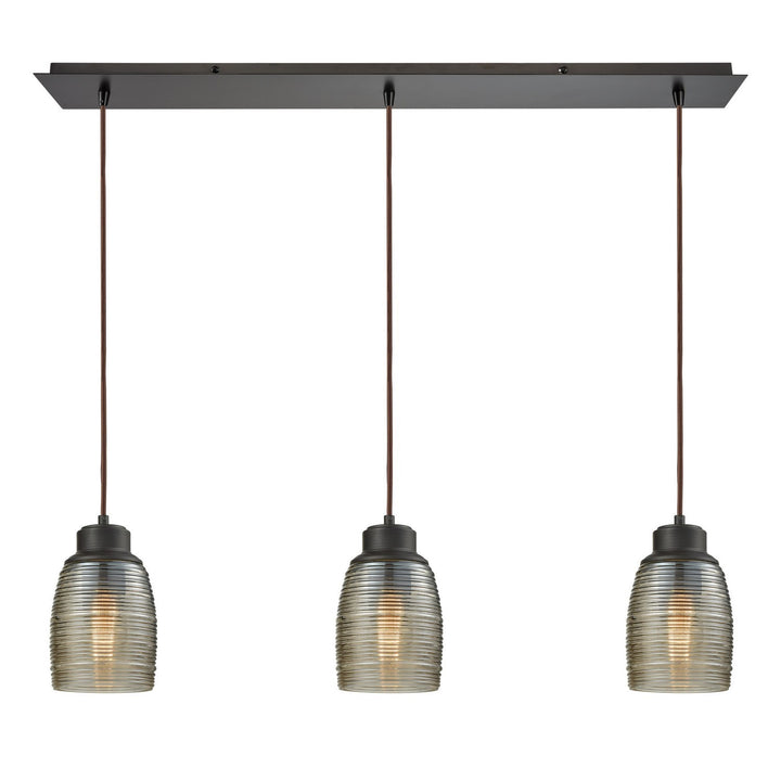 Elk Muncie 46216/3LP Pendant Light - Oil Rubbed Bronze