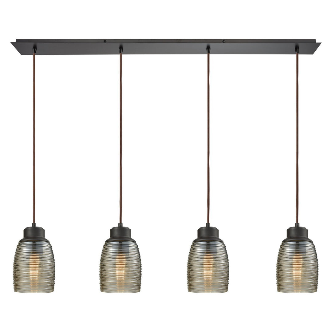 Elk Muncie 46216/4LP Pendant Light - Oil Rubbed Bronze