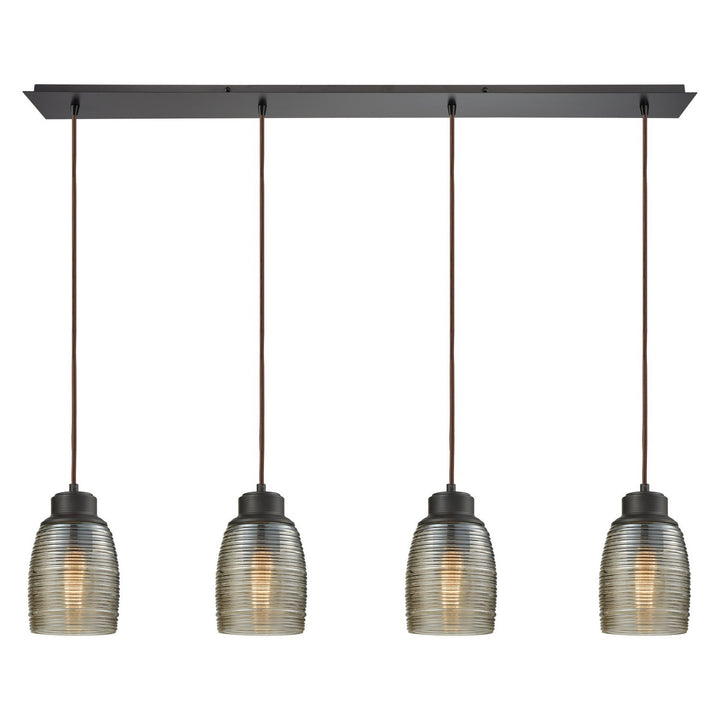 Elk Muncie 46216/4LP Pendant Light - Oil Rubbed Bronze