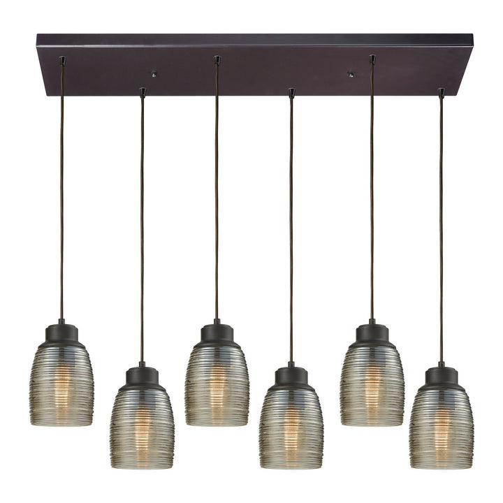 Elk Muncie 46216/6RC Pendant Light - Oil Rubbed Bronze