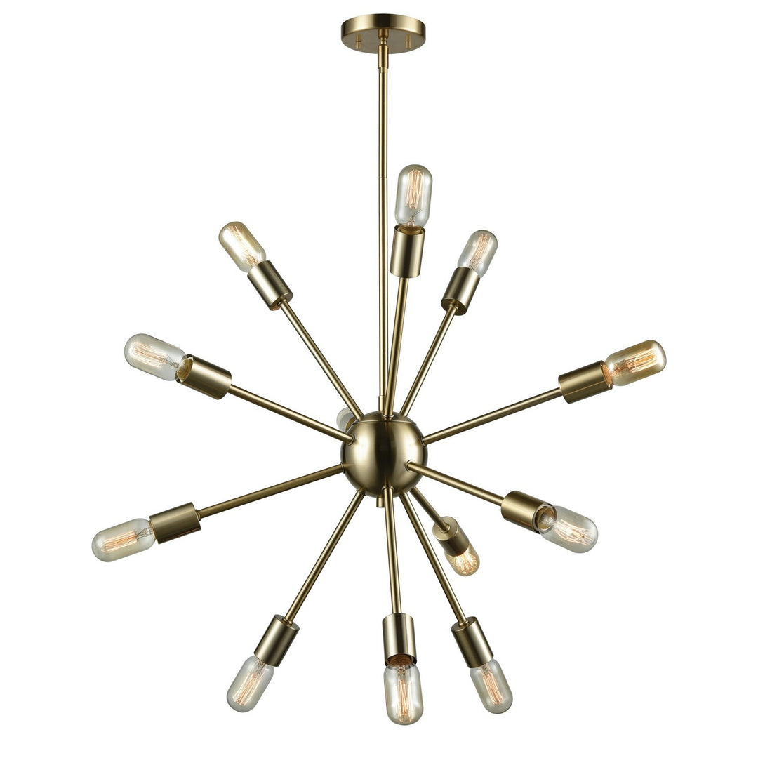 Elk Delphine 46244/12 Chandelier Light - Satin Brass