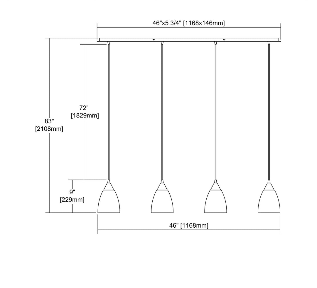 Elk Merida 56530/4LP Pendant Light - Polished Chrome