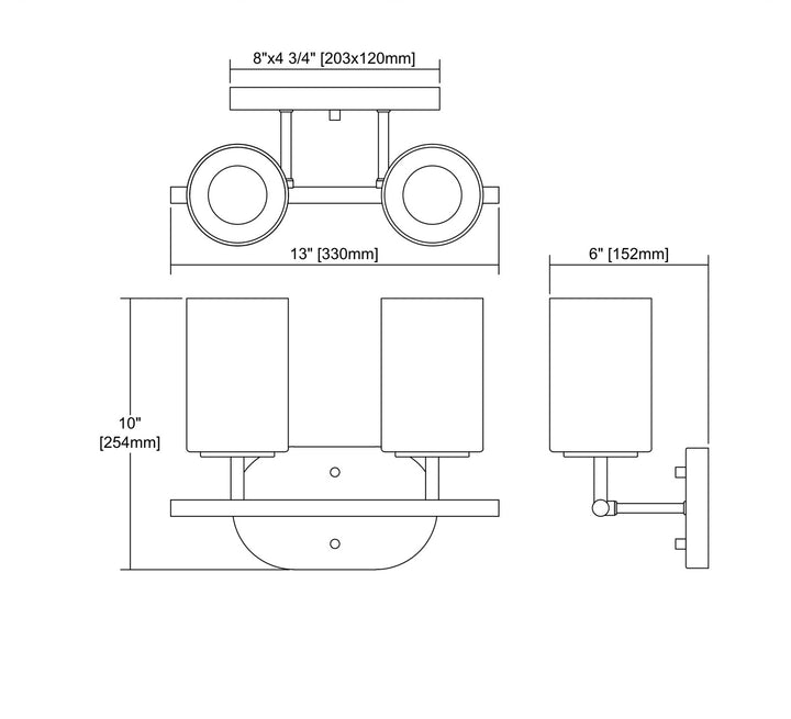 Elk Pemlico 57131/2 Bath Vanity Light 13 in. wide - Satin Nickel