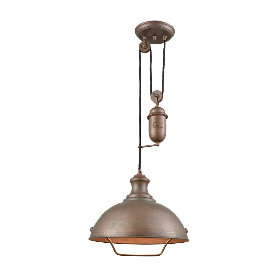 Elk Farmhouse 65271-1 Pendant Light - Tarnished Brass