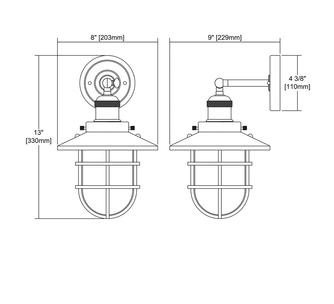 Elk Seaport 66386-1 Wall Sconce Light - Satin Brass