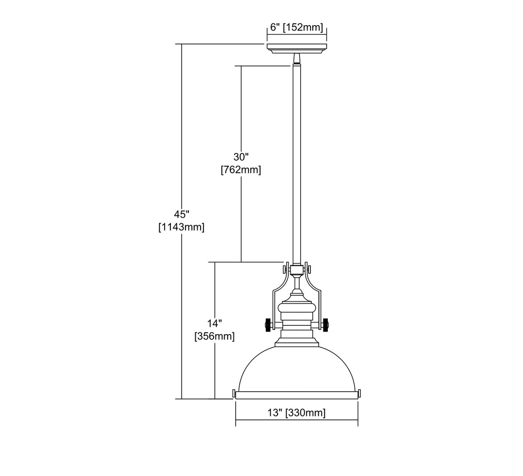 Elk Chadwick 66594-1 Pendant Light - Satin Brass
