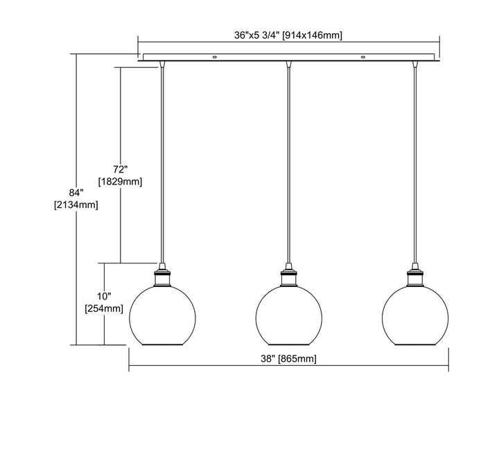 Elk Bremington 14530/3LP Pendant Light - Oil Rubbed Bronze