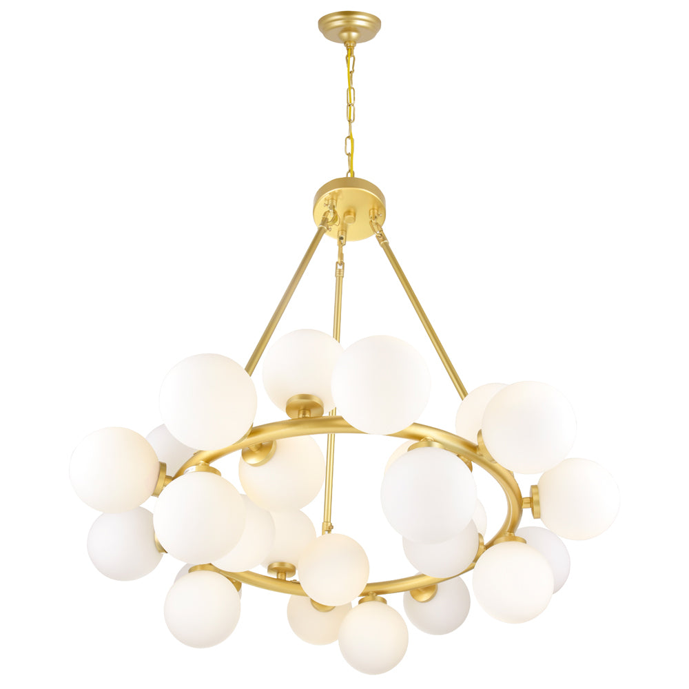 CWI Arya 1020p26-25-602 Chandelier Light - Satin Gold