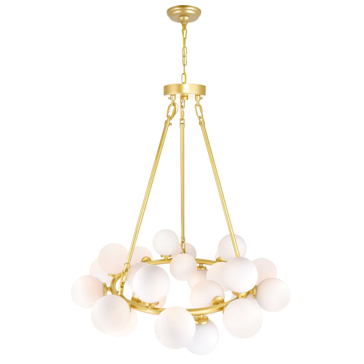 CWI Arya 1020p26-25-602 Chandelier Light - Satin Gold