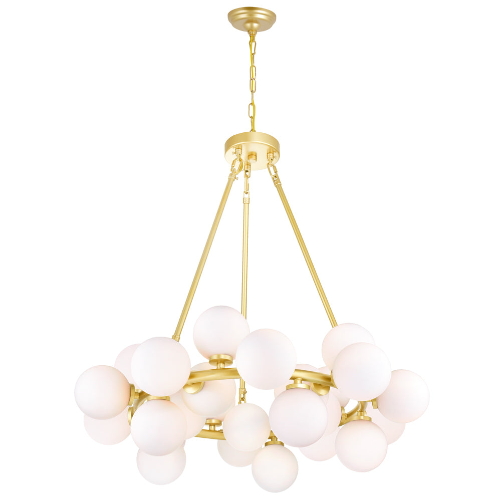 CWI Arya 1020p26-25-602 Chandelier Light - Satin Gold