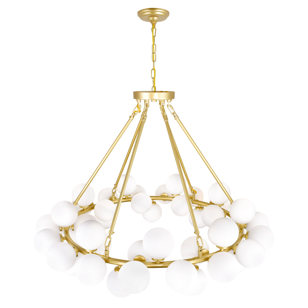 CWI Arya 1020p39-45-602 Chandelier Light - Satin Gold