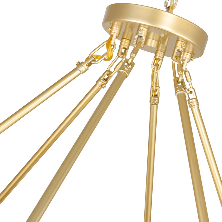 CWI Arya 1020p39-45-602 Chandelier Light - Satin Gold