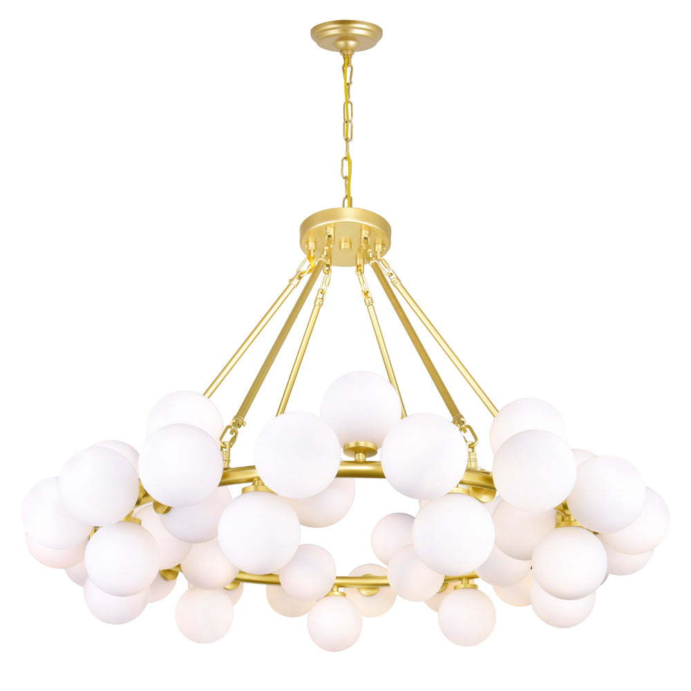 CWI Arya 1020p39-45-602 Chandelier Light - Satin Gold