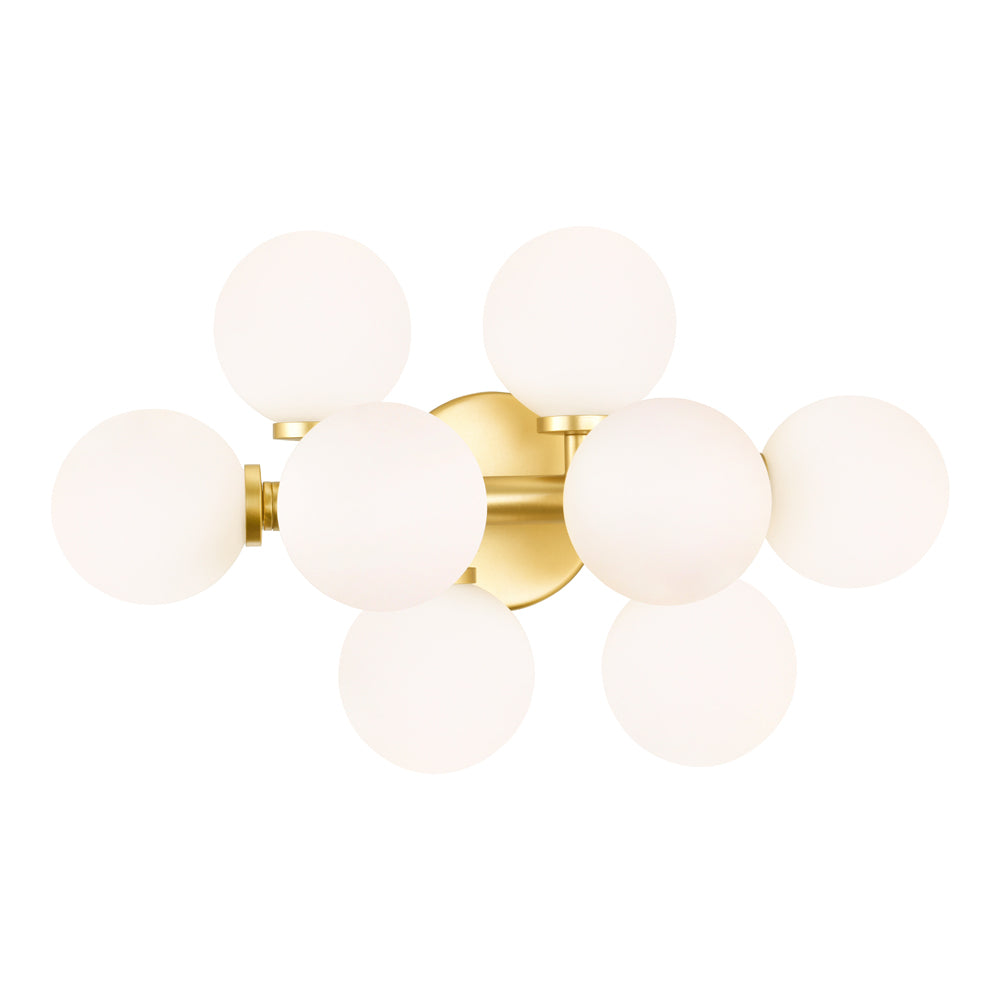 CWI Arya 1020w18-8-602 Bath Vanity Light 8 in. wide - Satin Gold