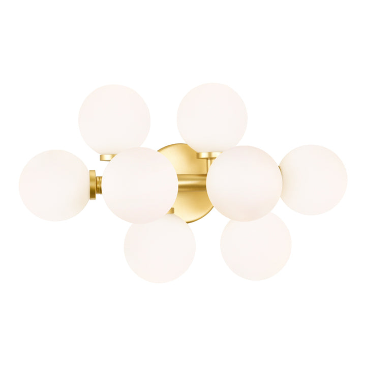 CWI Arya 1020w18-8-602 Bath Vanity Light 8 in. wide - Satin Gold