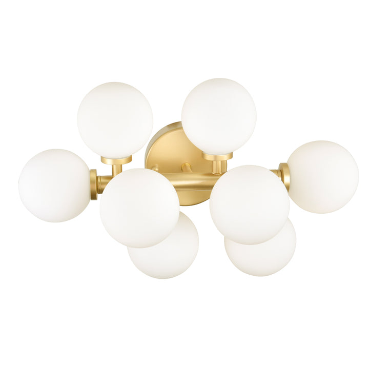 CWI Arya 1020w18-8-602 Bath Vanity Light 8 in. wide - Satin Gold