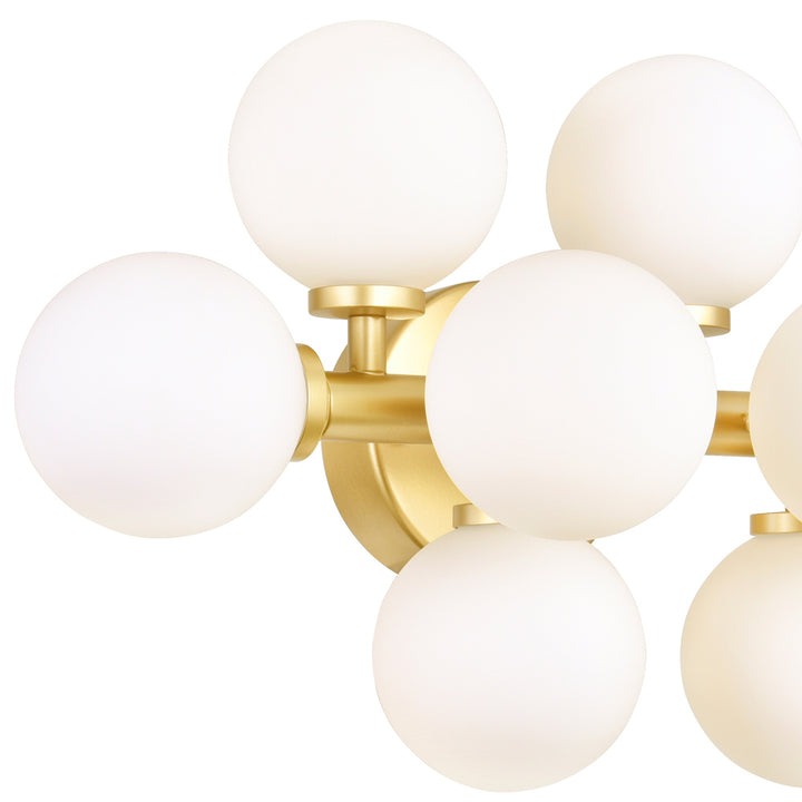 CWI Arya 1020w18-8-602 Bath Vanity Light 8 in. wide - Satin Gold