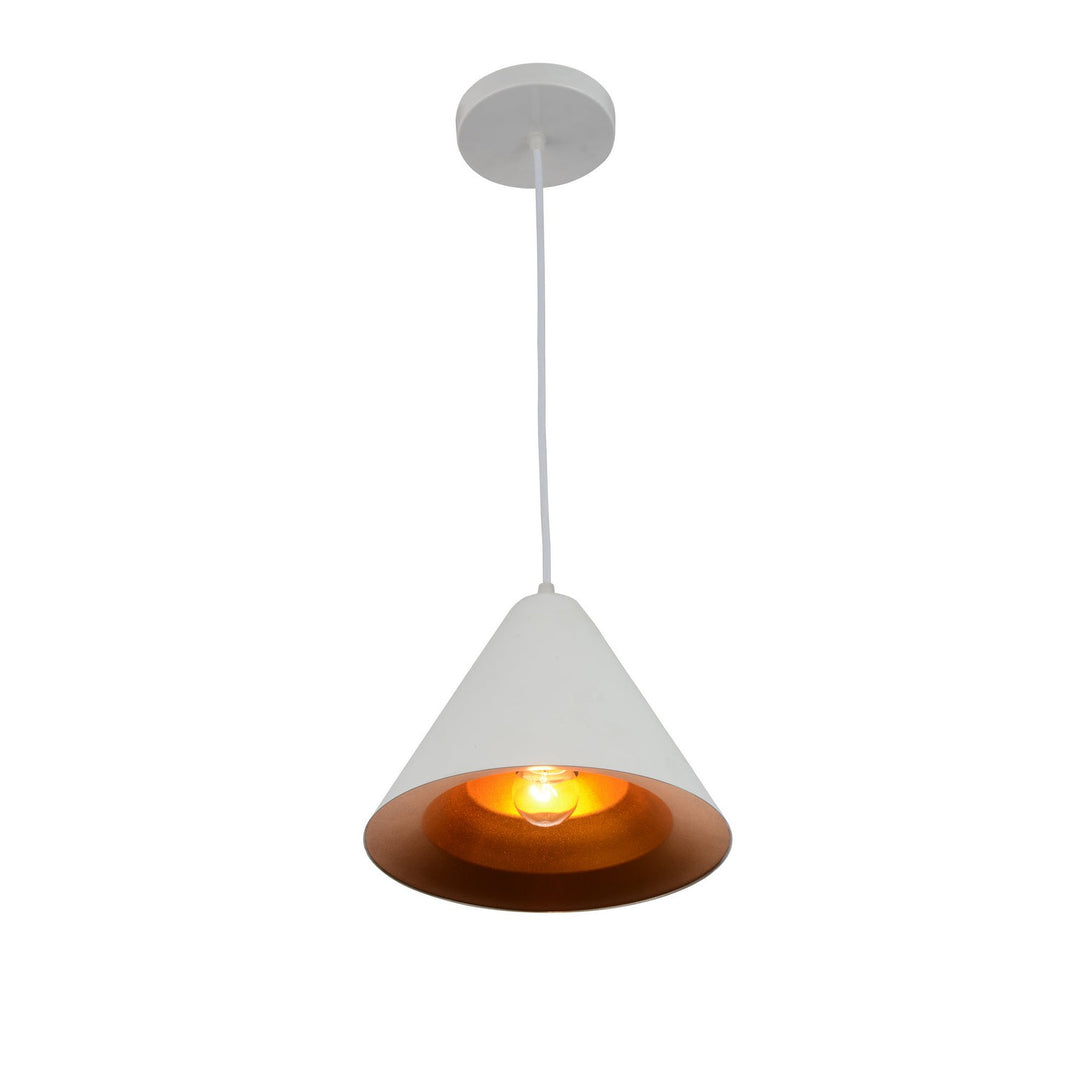 CWI Keila 9666p10-1-142 Pendant Light - Matte White / Gold