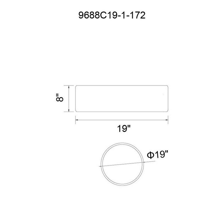 CWI Campton 9688c19-3-172 Ceiling Light - White