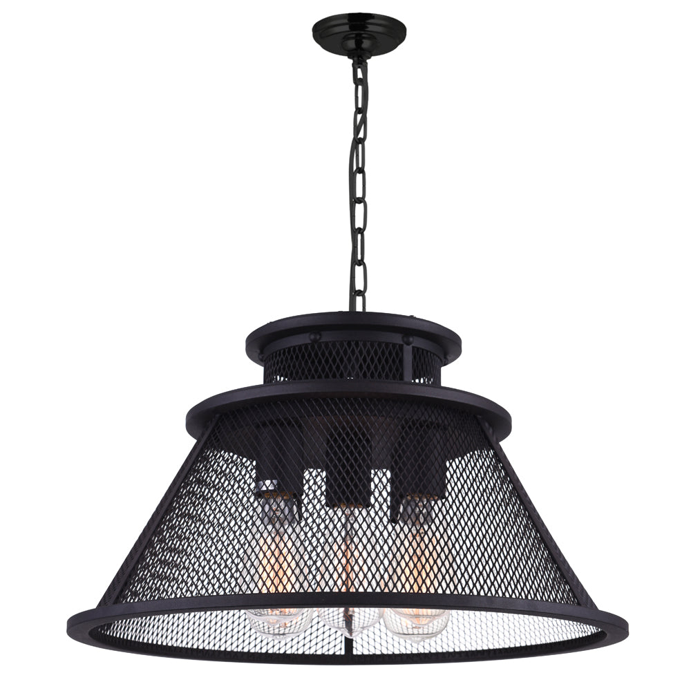 CWI Savill 9745p20-5-219 Pendant Light - Reddish Black