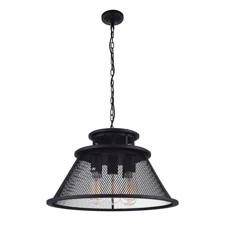 CWI Savill 9745p20-5-219 Pendant Light - Reddish Black