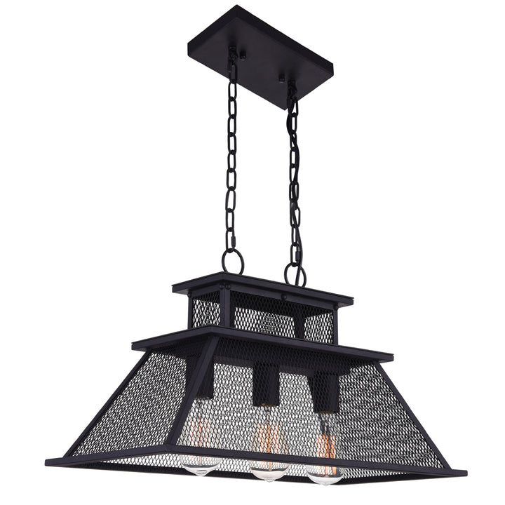 CWI Savill 9745p24-3-219 Pendant Light - Reddish Black