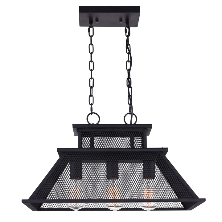 CWI Savill 9745p24-3-219 Pendant Light - Reddish Black
