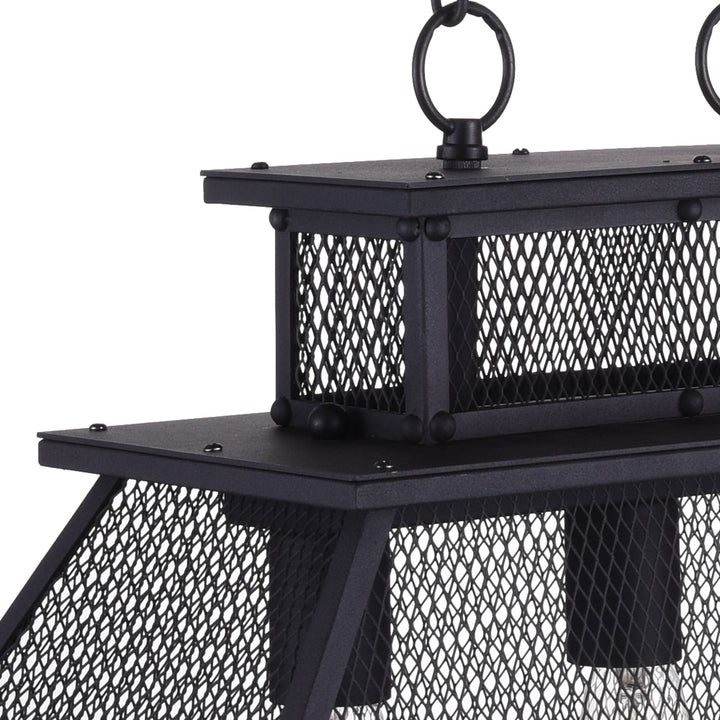 CWI Savill 9745p24-3-219 Pendant Light - Reddish Black