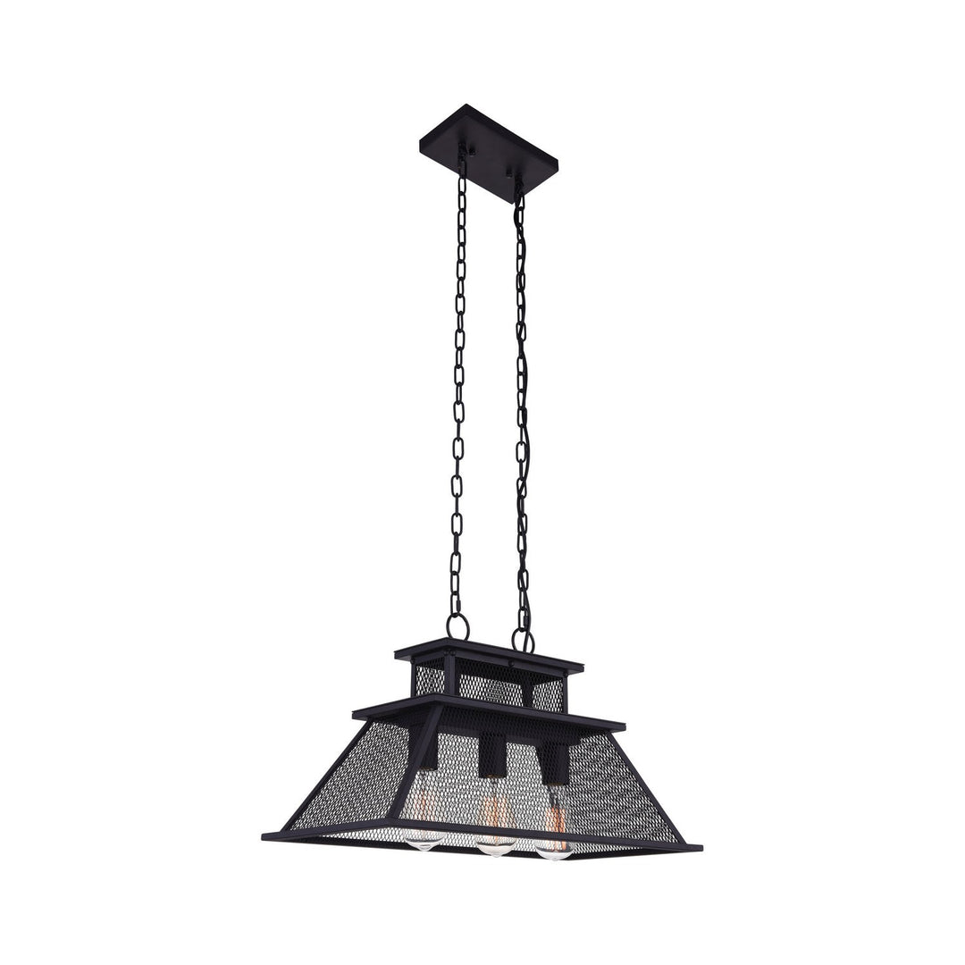 CWI Savill 9745p24-3-219 Pendant Light - Reddish Black