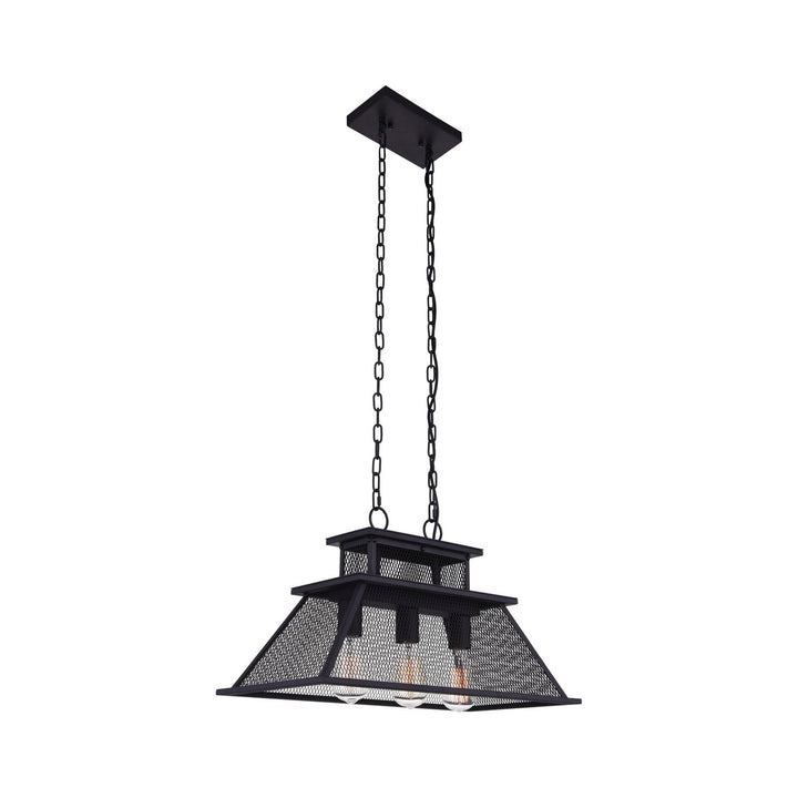 CWI Savill 9745p24-3-219 Pendant Light - Reddish Black