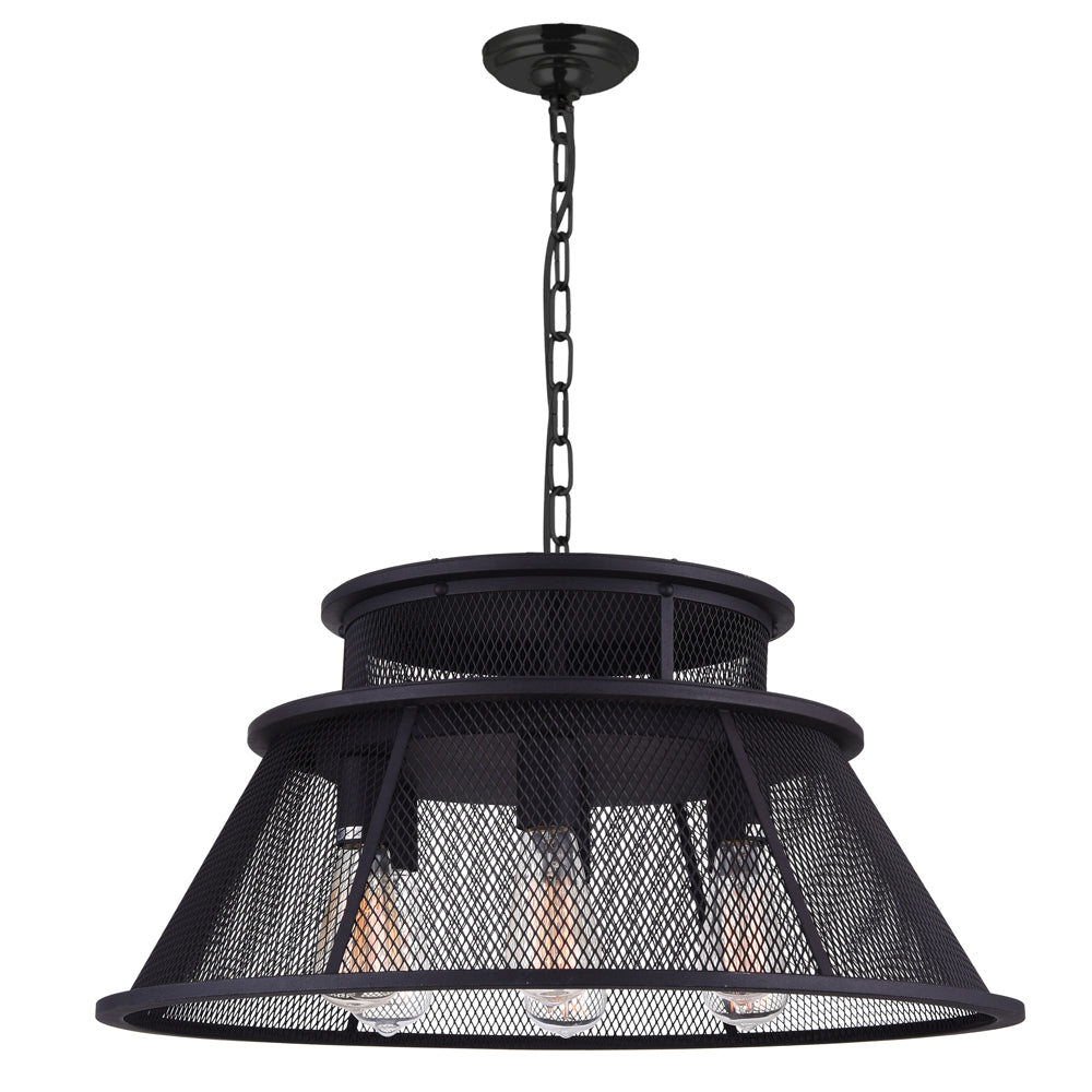 CWI Savill 9745p26-7-219 Pendant Light - Reddish Black