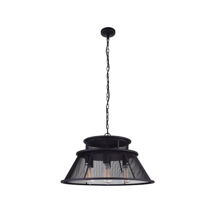 CWI Savill 9745p26-7-219 Pendant Light - Reddish Black