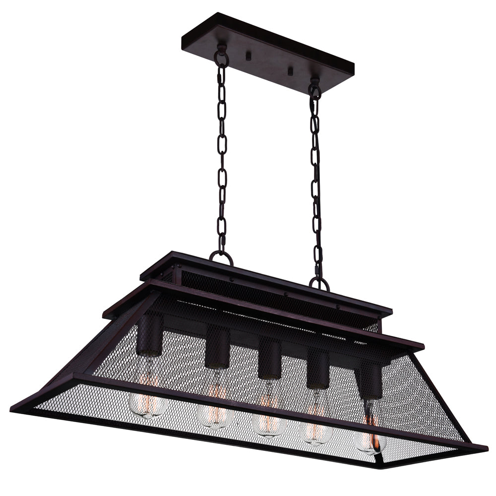 CWI Savill 9745p32-5-219 Pendant Light - Reddish Black