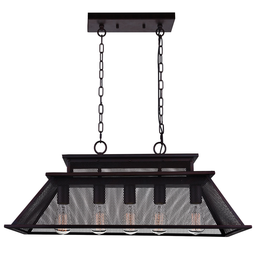 CWI Savill 9745p32-5-219 Pendant Light - Reddish Black