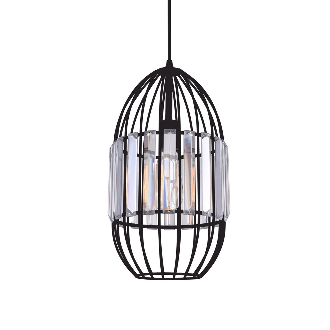 CWI Alethia 9942p8-1-101 Pendant Light - Black