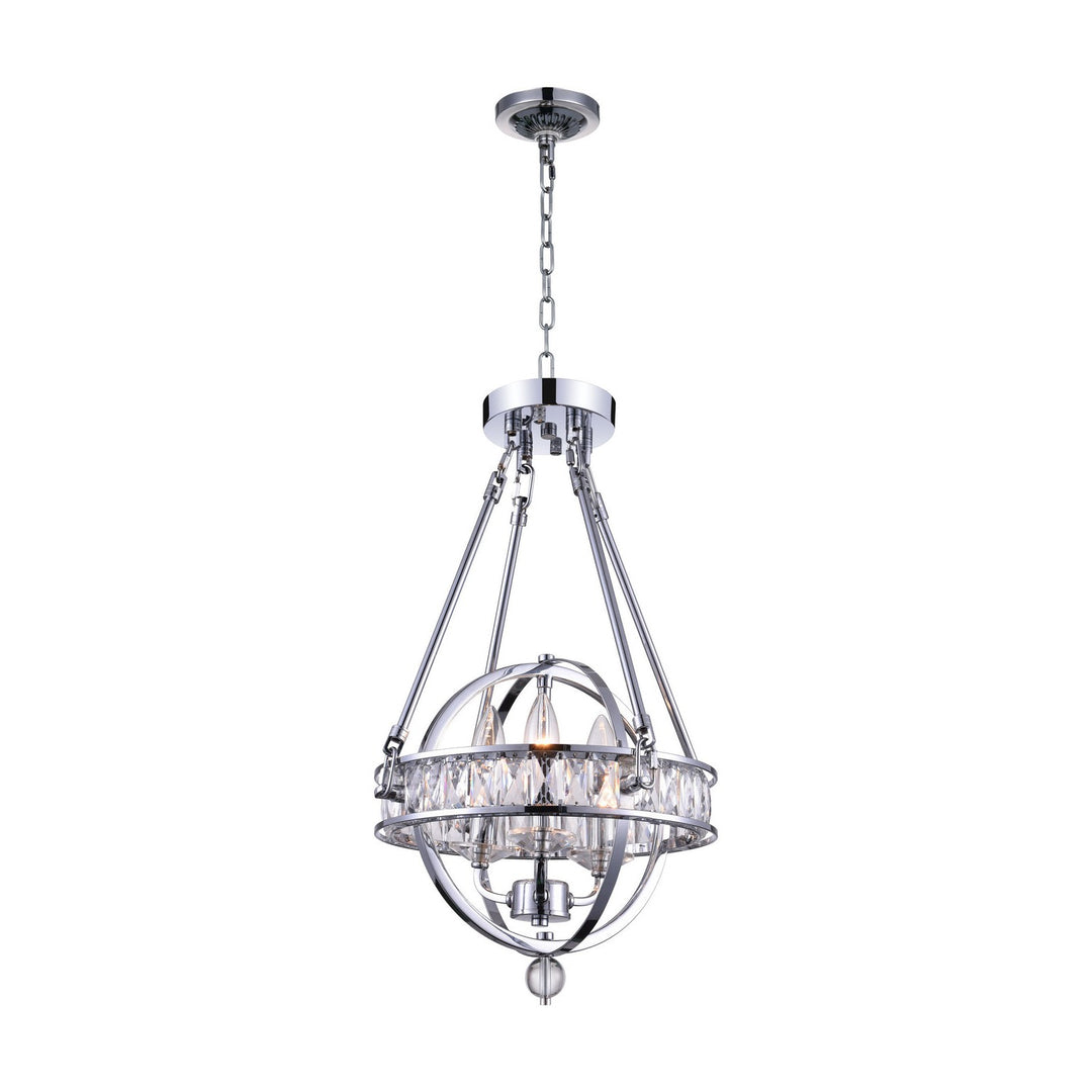 CWI Arkansas 9957p12-3-601 Chandelier Light - Chrome