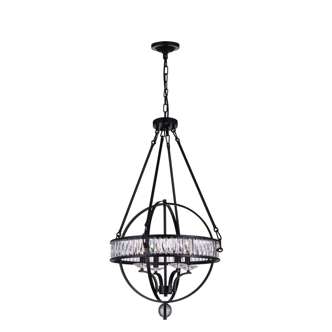 CWI Arkansas 9957p20-4-101 Chandelier Light - Black