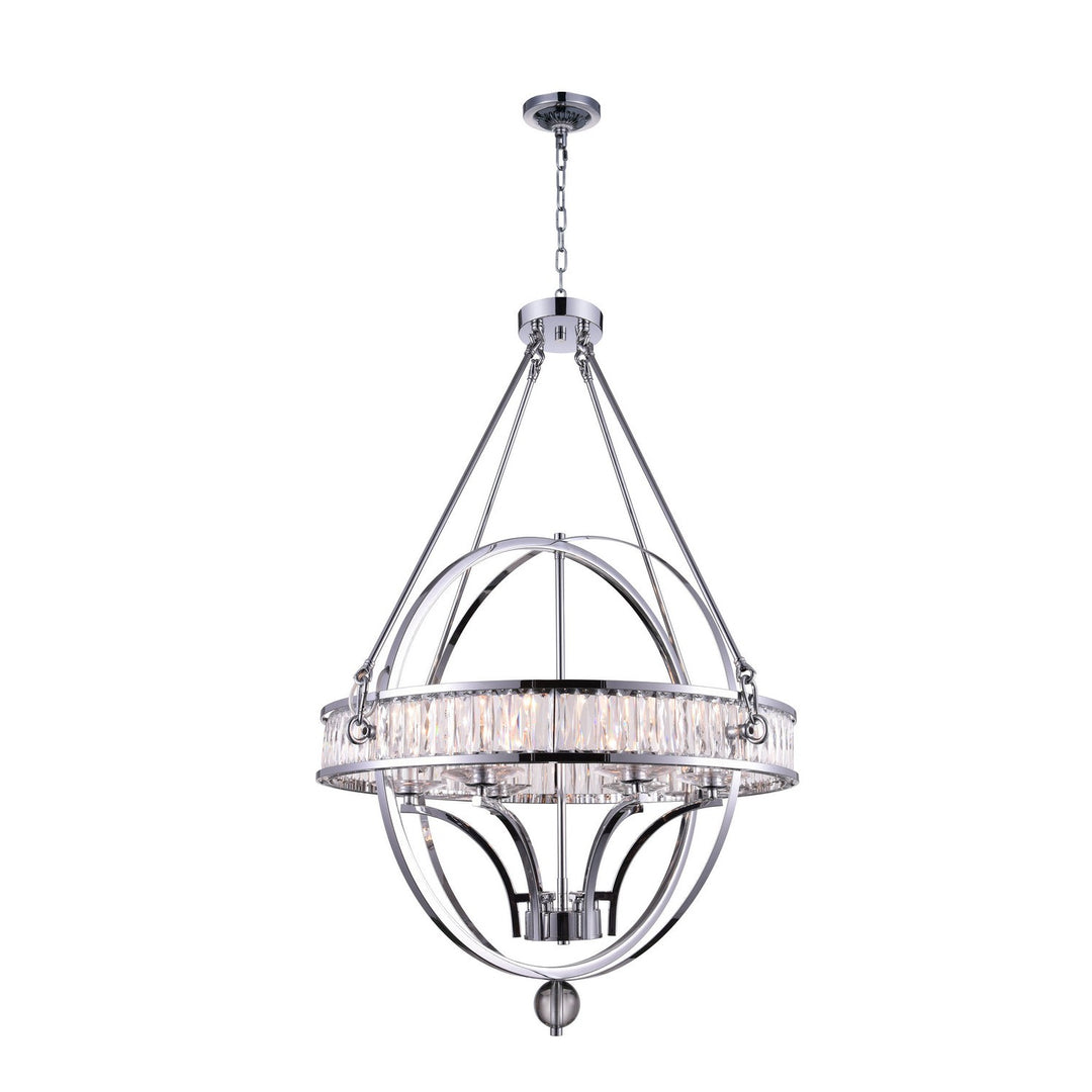 CWI Arkansas 9957p30-6-601 Chandelier Light - Chrome