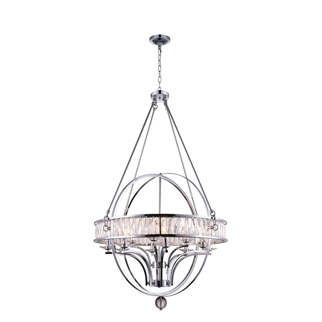 CWI Arkansas 9957p42-12-601 Chandelier Light - Chrome