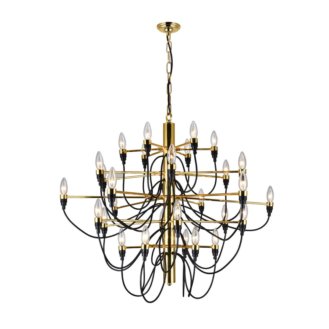 CWI Hayden 9959p34-30-617 Chandelier Light - Gold