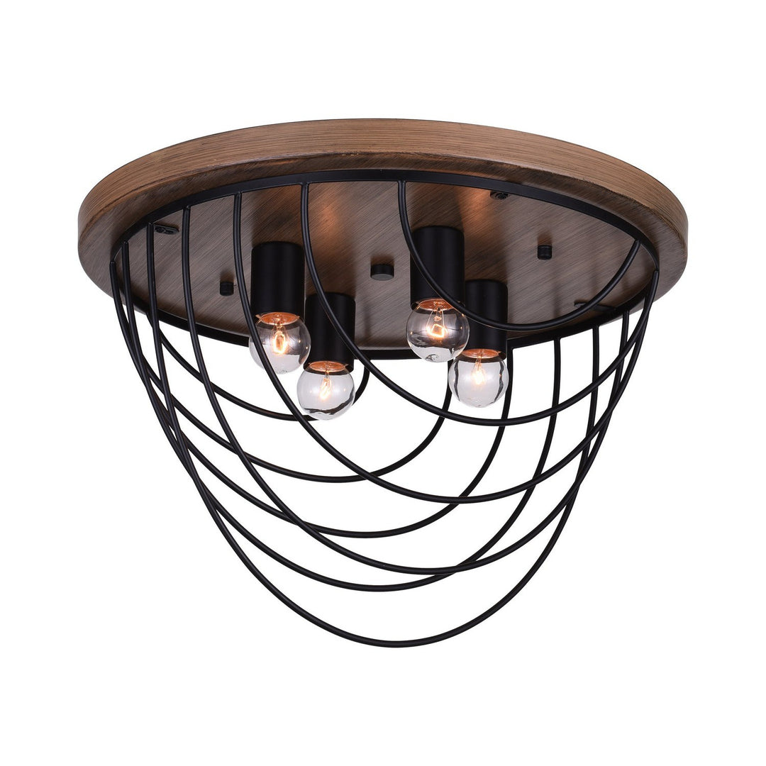 CWI Gala 9962c18-4-101 Ceiling Light - Black