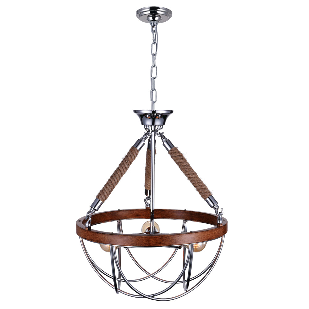 CWI Parana 9965p18-3-601 Chandelier Light - Chrome