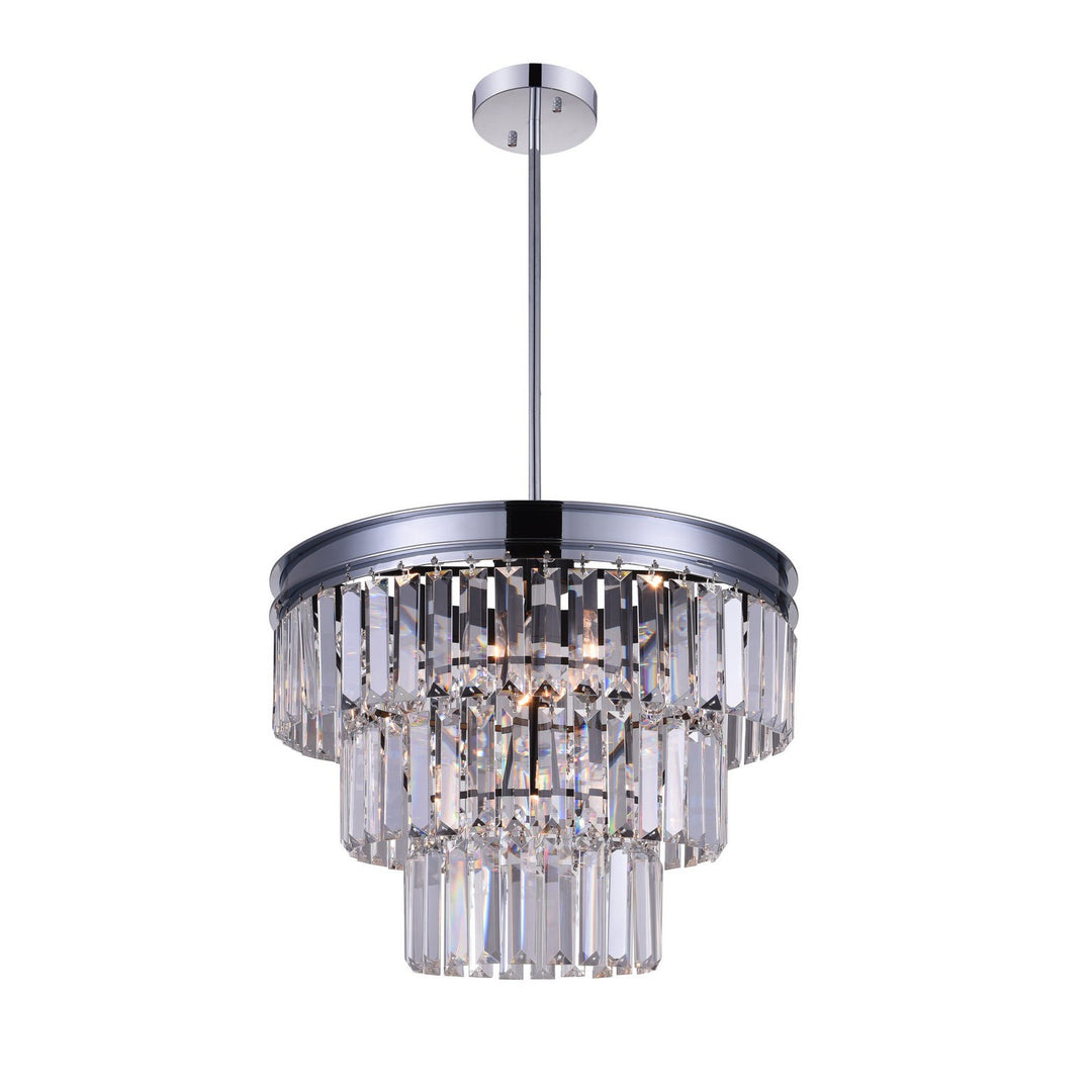 CWI Weiss 9969p18-5-601 Chandelier Light - Chrome