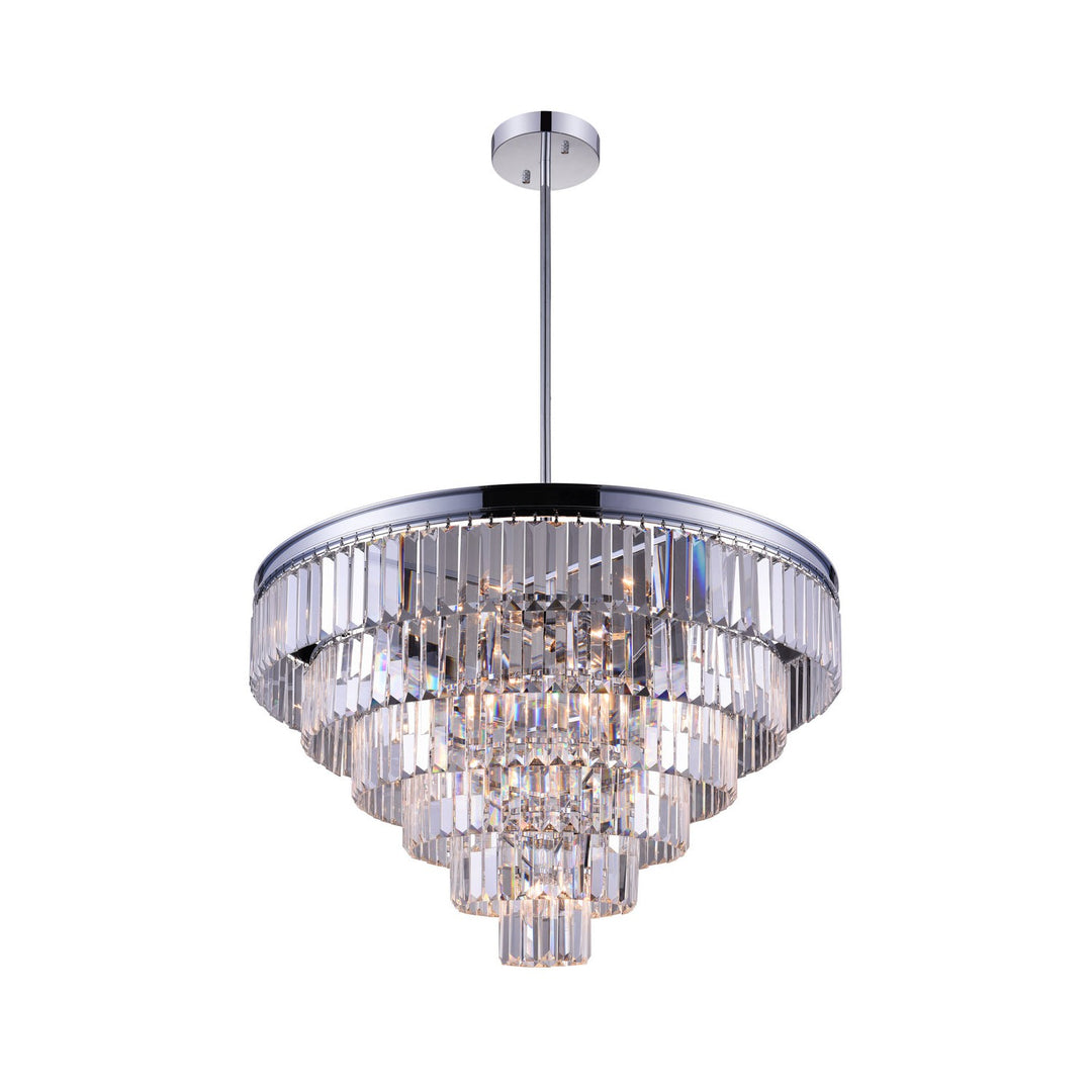 CWI Weiss 9969p30-15-601 Chandelier Light - Chrome