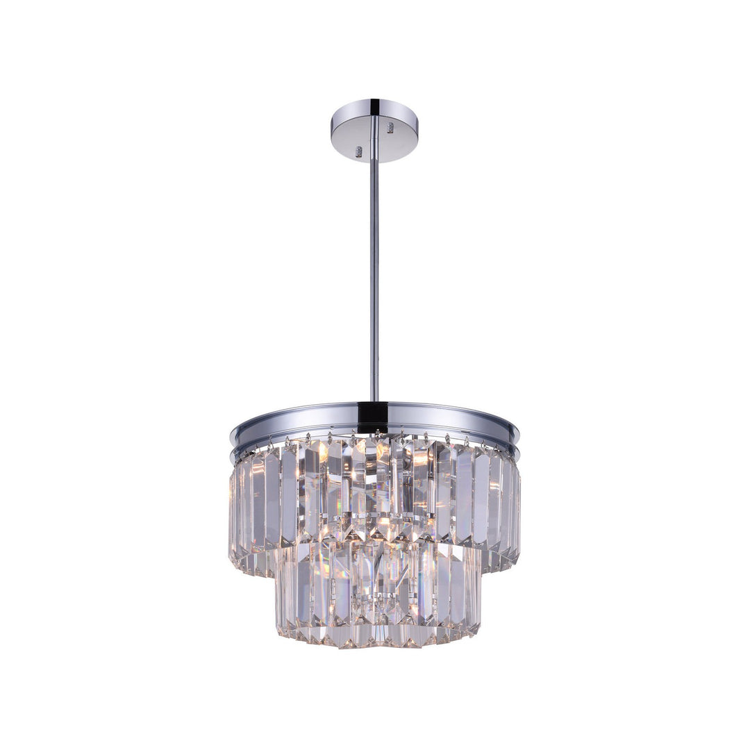 CWI Weiss 9969p8-5-601 Chandelier Light - Chrome